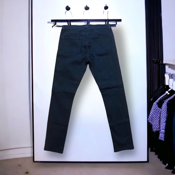 FRAME Denim Jeans Le Garçon `Film Noir’ Black Size 27 Pre-Loved - Picture 6 of 13
